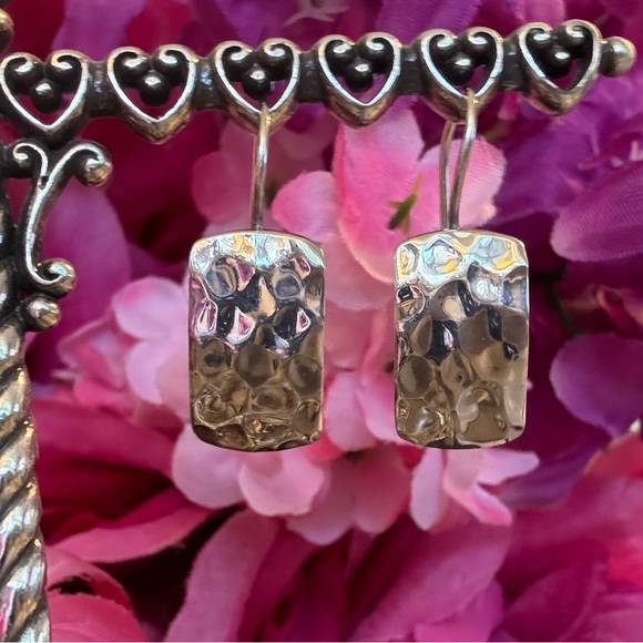 Silpada Sterling Silver Hammered Earrings W0991 - Picture 1 of 11